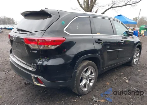 2017 Toyota Highlander Hybrid Limited z USA, uszkodzony, nr VIN 5TDDGRFH3HS022162